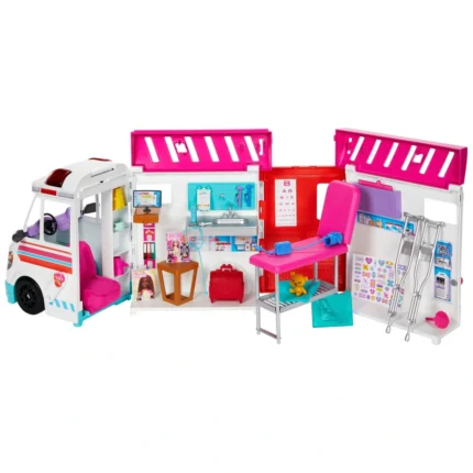 Barbie-Krankenwagen und Klinik mit Licht & Sound