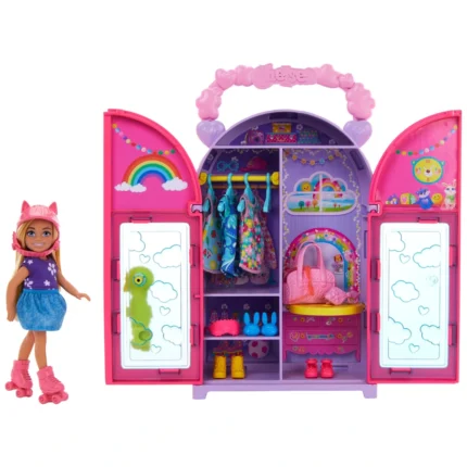 Barbie Chelsea Kleiderschrank Spielset mit Puppe
