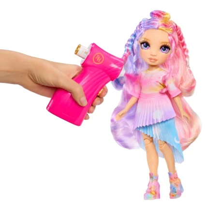 Rainbow High Brush & Create Airbrush Puppe Lila Augen